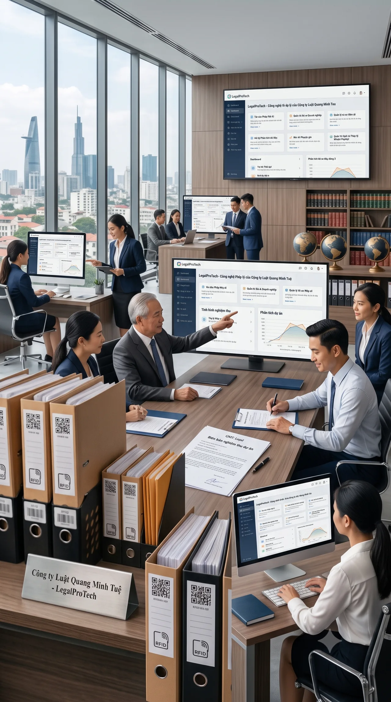 Đội ngũ Công ty Luật Quang Minh Tuệ ứng dụng LegalProTech trong hoạt động pháp lý